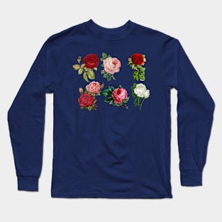 Rose Design Flowers Long Sleeve T-Shirt
